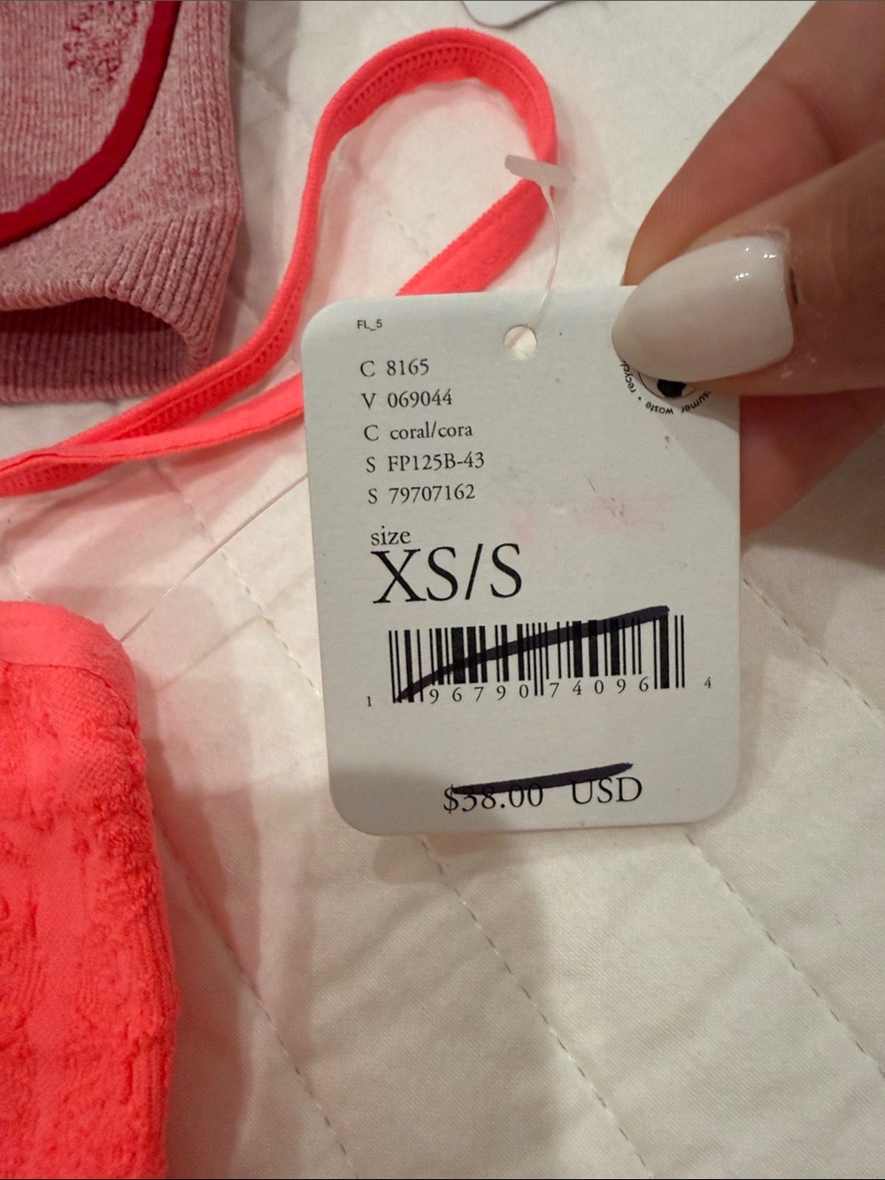 Free People Lace Bandeau Bralette Duo - Coral Pink & Burgundy - Picture 4 of 5